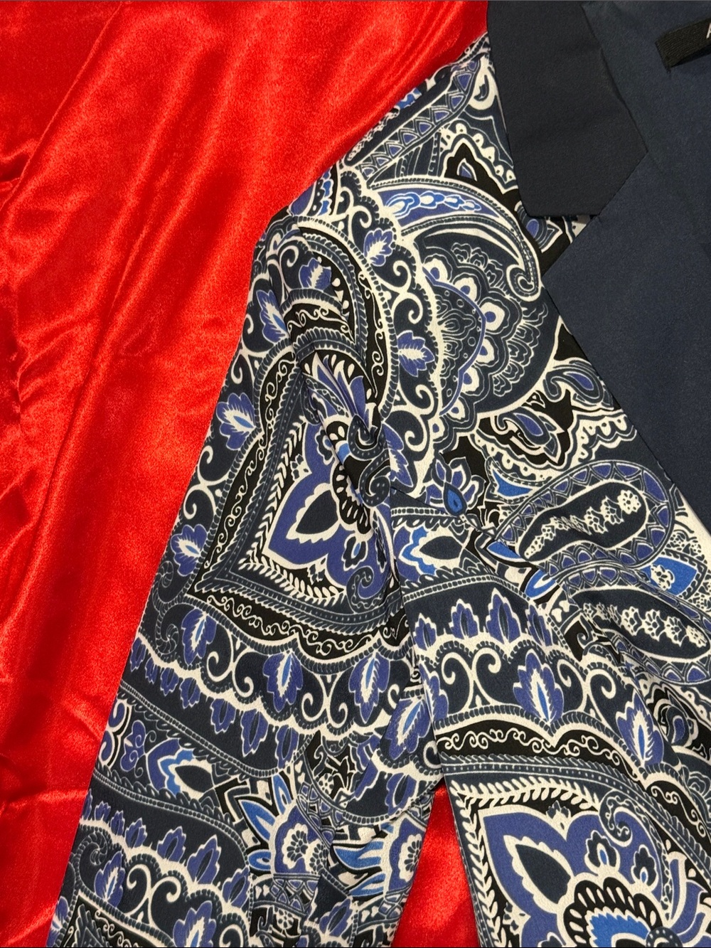 WOW POSHMARK - Authentic APT 9 NWT Navy & White Paisley Blazer